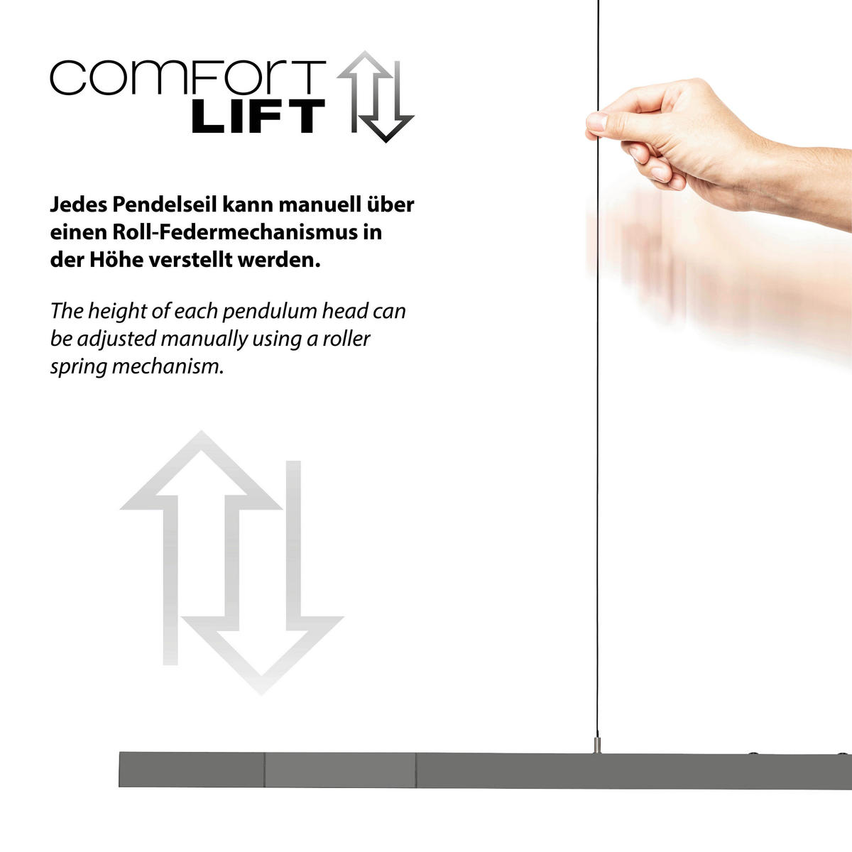 LED-HÄNGELEUCHTE 179/55/150 cm  - Anthrazit, Design, Kunststoff/Metall (179/55/150cm)
