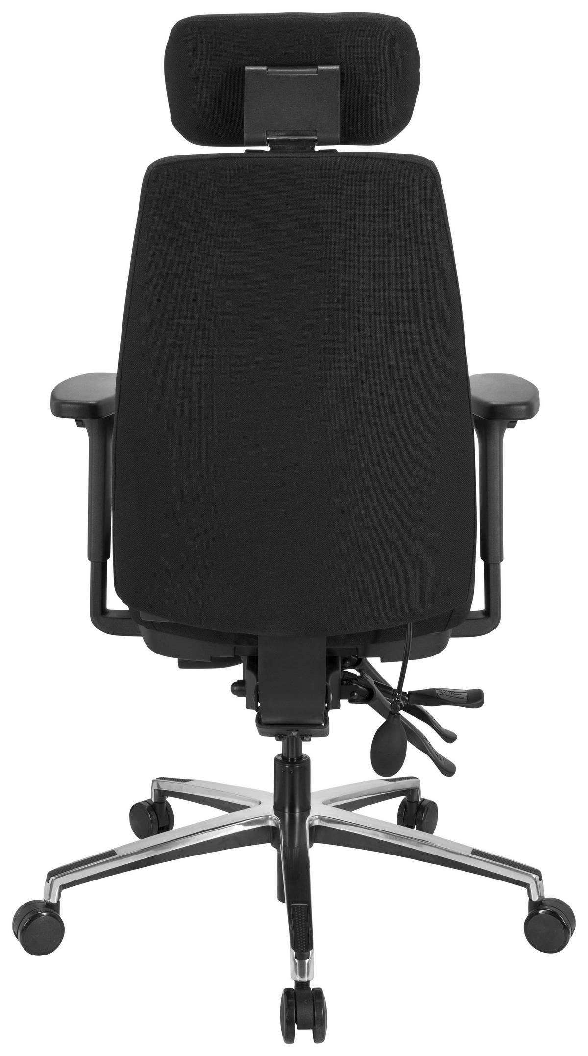 VRTLJIVI STOL tekstil črna  - srebrne barve/črna, Basics, kovina/umetna masa (70/113/56cm) - MID.YOU