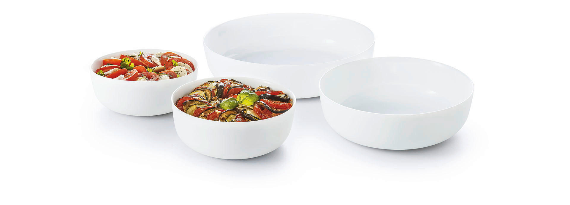 TÁL 30 cm  - fehér, Basics, Üveg (30cm)
