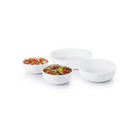 TÁL 30 cm  - fehér, Basics, Üveg (30cm)