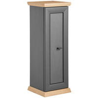 STOJAN NA KVĚTINY, antracitová, dub artisan - antracitová/dub artisan, Lifestyle, kompozitní dřevo (30/30/85cm) - Hom`in