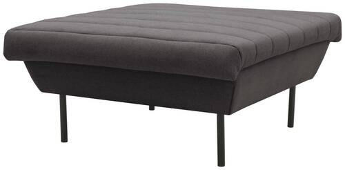 HOCKER Anthrazit  - Anthrazit/Schwarz, Design, Textil/Metall (90/45/105cm) - LOOKS by W.Joop