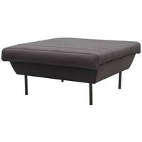 HOCKER Anthrazit  - Anthrazit/Schwarz, Design, Textil/Metall (90/45/105cm) - LOOKS by W.Joop