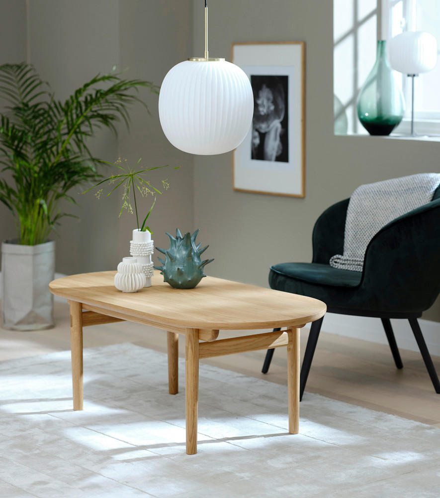 COUCHTISCH Eiche furniert 130/70/45 cm oval Eichefarben  - Eichefarben, Design, Holz/Holzwerkstoff (130/70/45cm) - Lomoco
