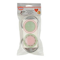 FEDÉL 8,2 cm  - ezüstszínű, Basics, fém (8,2cm) - Dr.Oetker