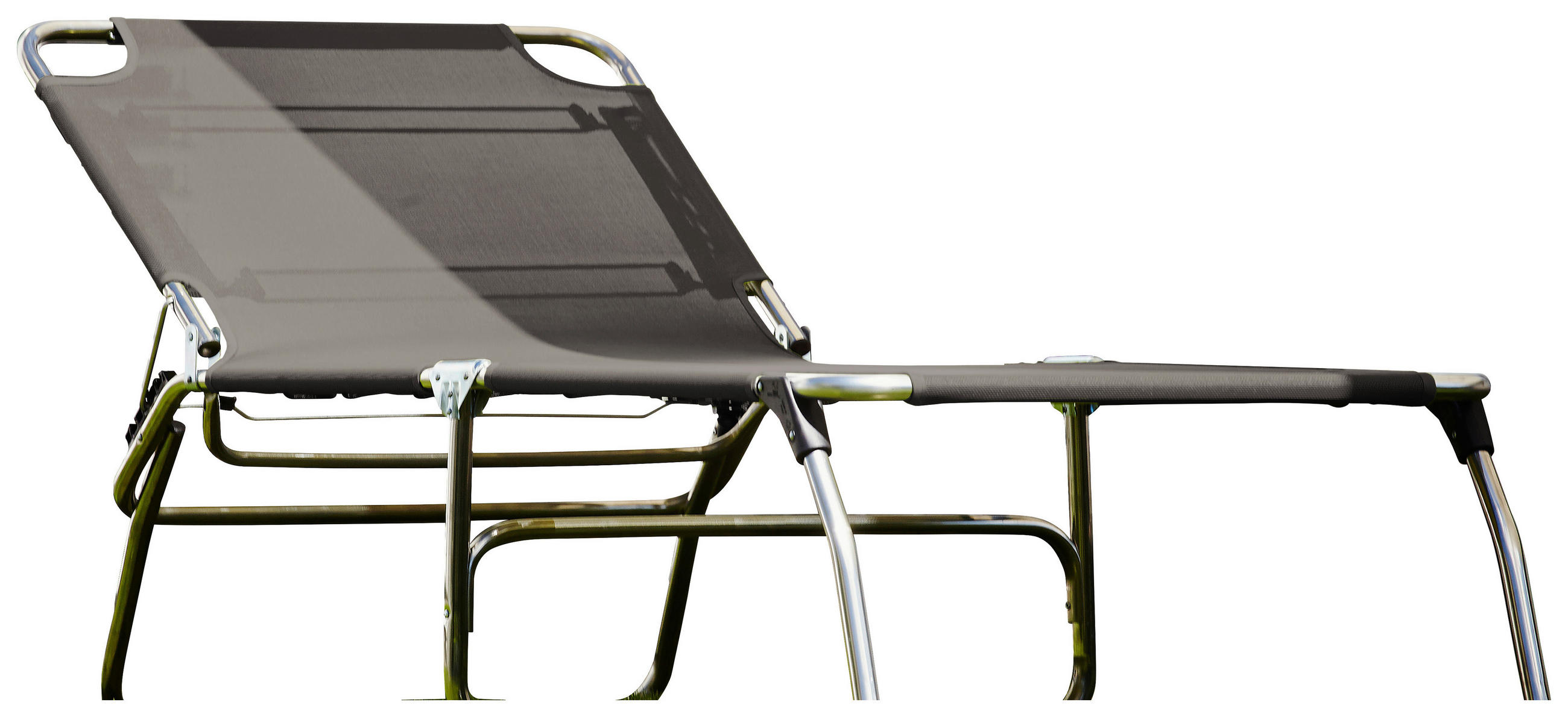 DREIBEINLIEGE 75/40/207 cm  - Grau, Basics, Textil/Metall (75/40/207cm) - FIAM