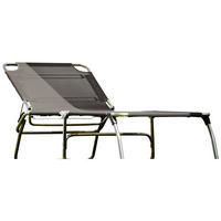 DREIBEINLIEGE 75/40/207 cm  - Grau, Basics, Textil/Metall (75/40/207cm) - FIAM