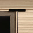 SIDEBOARD  200/80/40 cm 3 Schublade(n)  - Eichefarben/Schwarz, KONVENTIONELL, Glas/Holzwerkstoff (200/80/40cm) - Xora