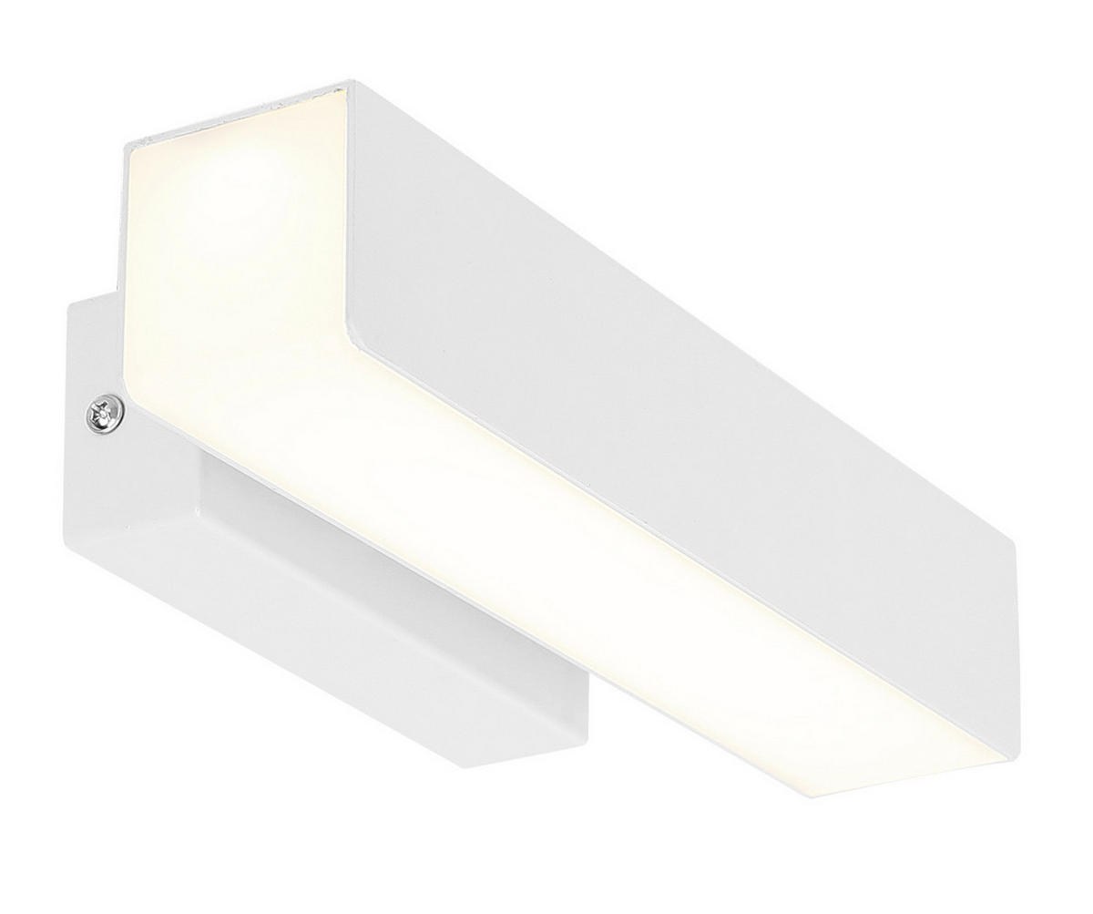 LED VÄGGLAMPA Lander 26/10/5 cm   - vit, Klassisk, metall (26/10/5cm)