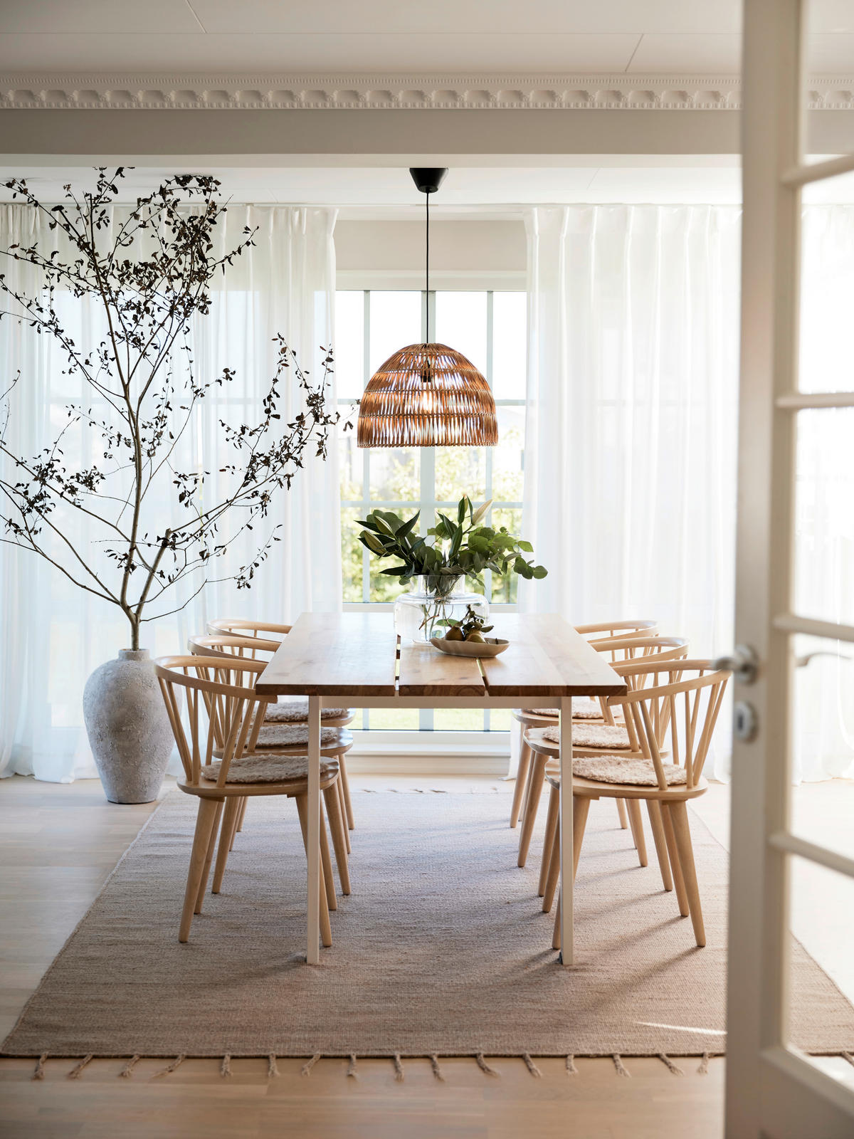 PENDELLEUCHTE Lace 46/34 cm   - Naturfarben, Natur, Naturmaterialien (46/34cm) - PR Home