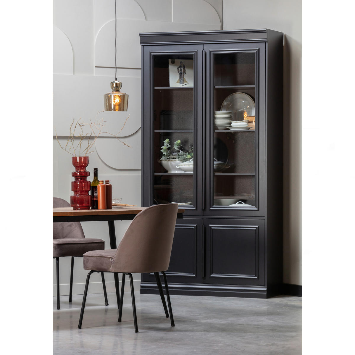 ESSTISCH Teakholz massiv rechteckig Teakfarben  - Schwarz/Teakfarben, Design, Holz/Metall (220/90/76cm) - Livetastic