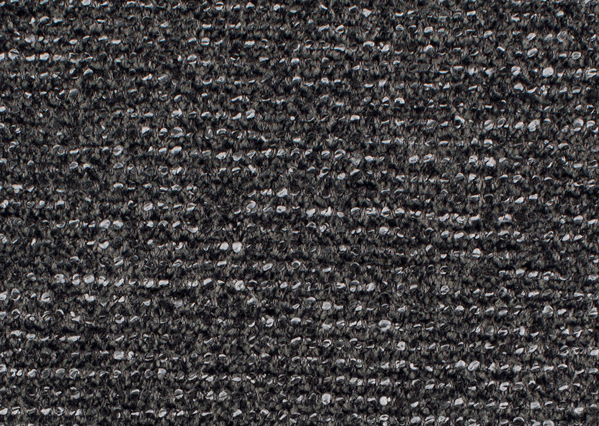 ECKSOFA in Chenille, Flachgewebe Dunkelgrau  - Dunkelgrau/Schwarz, Design, Textil/Metall (165/318cm) - Xora