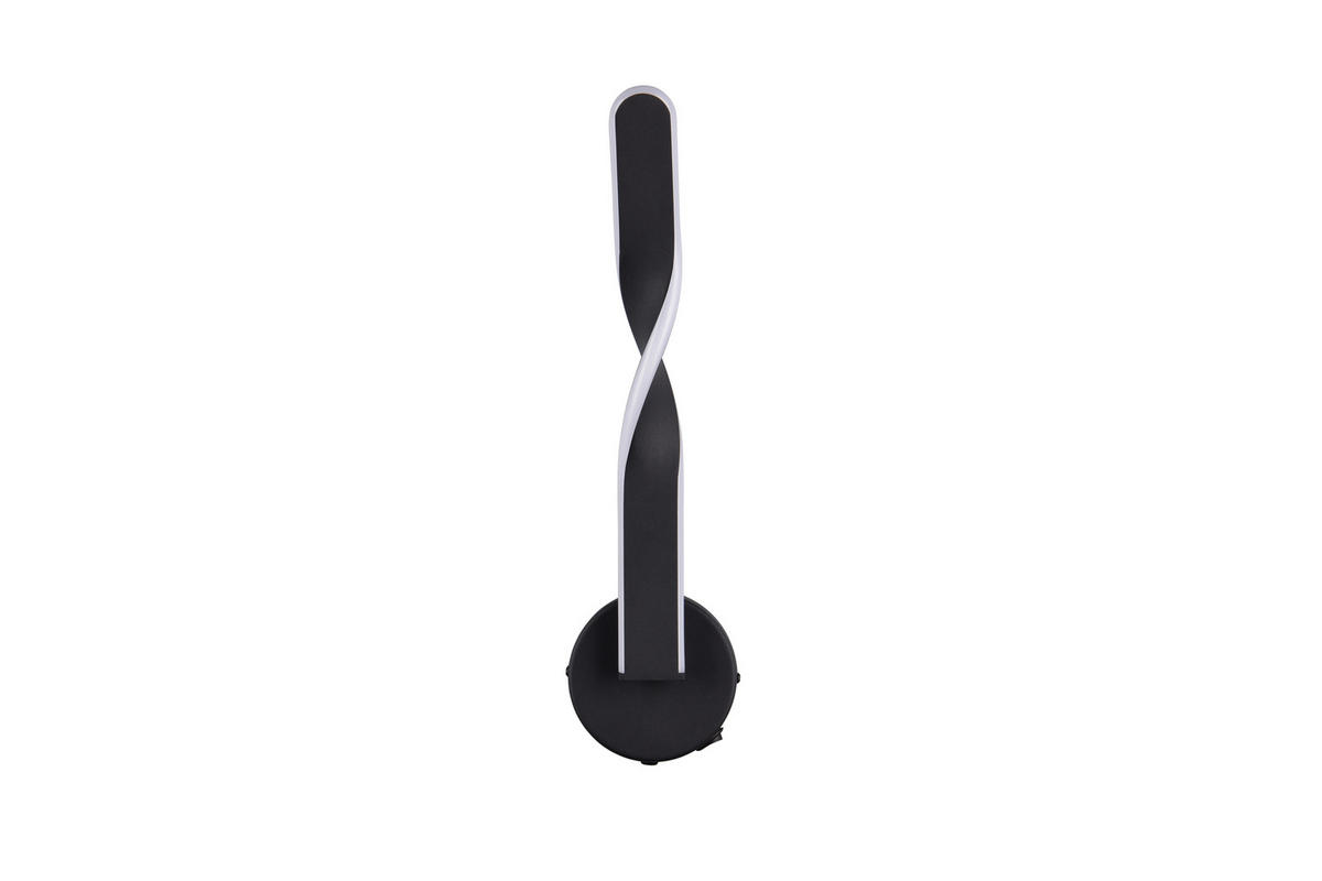 LED-WANDLEUCHTE   - Schwarz/Weiß, Design, Kunststoff/Metall (45,5/12/15cm)