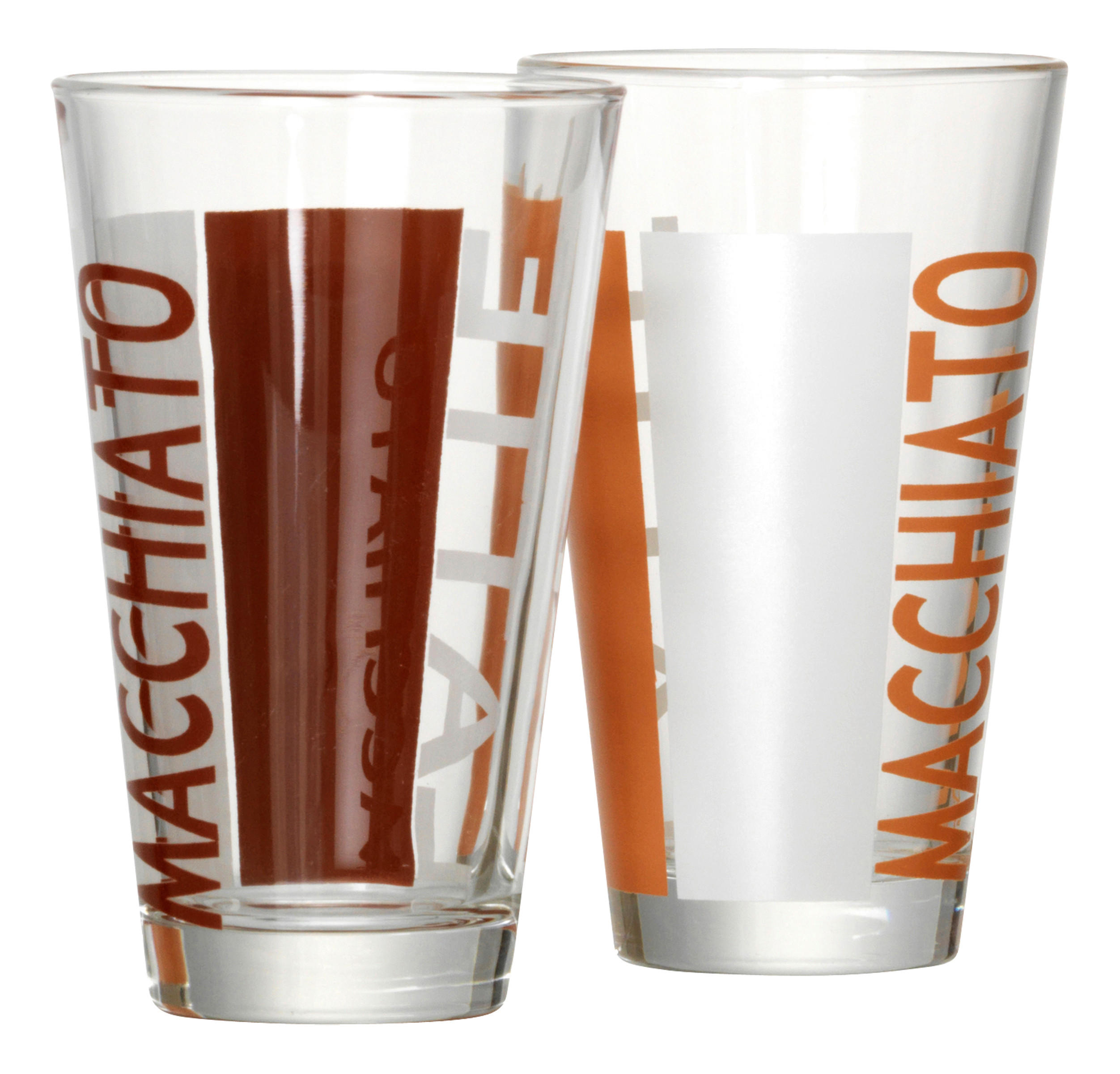 LATTE-MACCHIATO-GLAS  - Klar/Braun, KONVENTIONELL, Glas (0,33l) - Ritzenhoff Breker