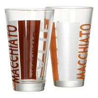 LATTE-MACCHIATO-GLAS  - Klar/Braun, KONVENTIONELL, Glas (0,33l) - Ritzenhoff Breker