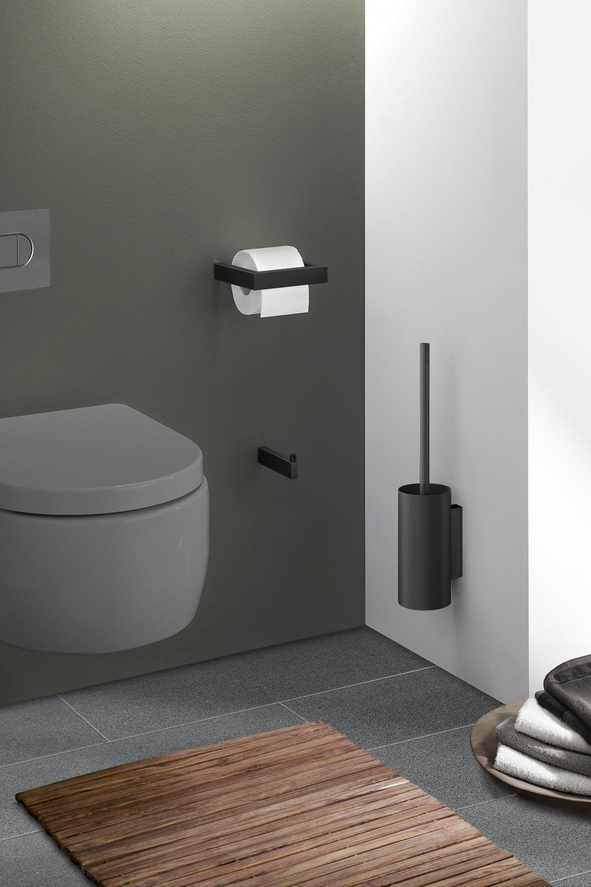 WC KEFA   - farba ušľachtilej ocele, Basics, kov (8,9/44/10,9cm) - Zack