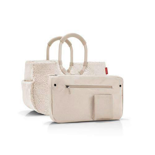 BEVÁSÁRLÓTÁSKA - krémszínű, Basics, textil (40/26/20cm)