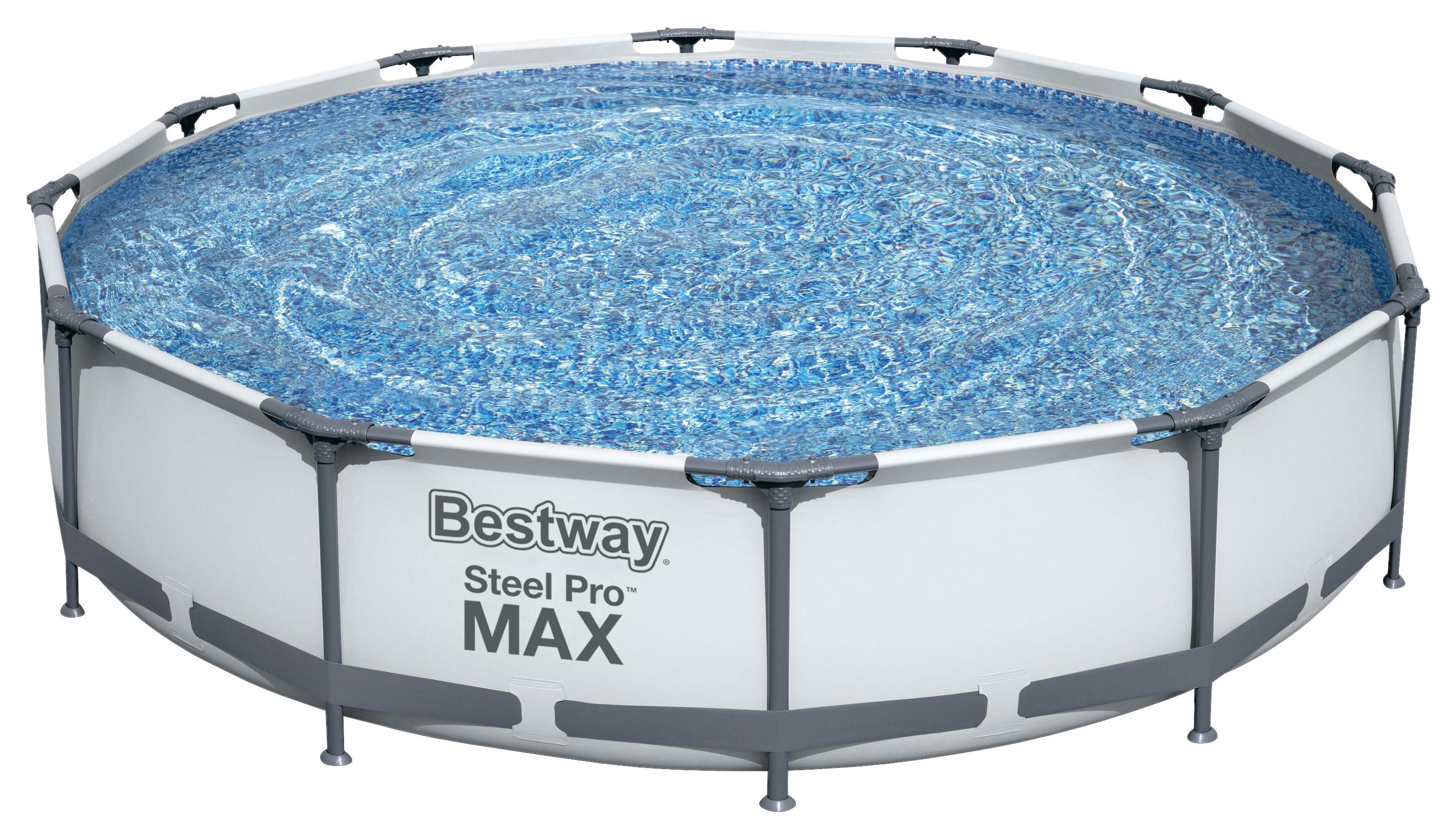 POOL SET STEEL PRO MAX 56416 - Blau/Weiß, Basics, Kunststoff/Metall (366/76cm) - Bestway