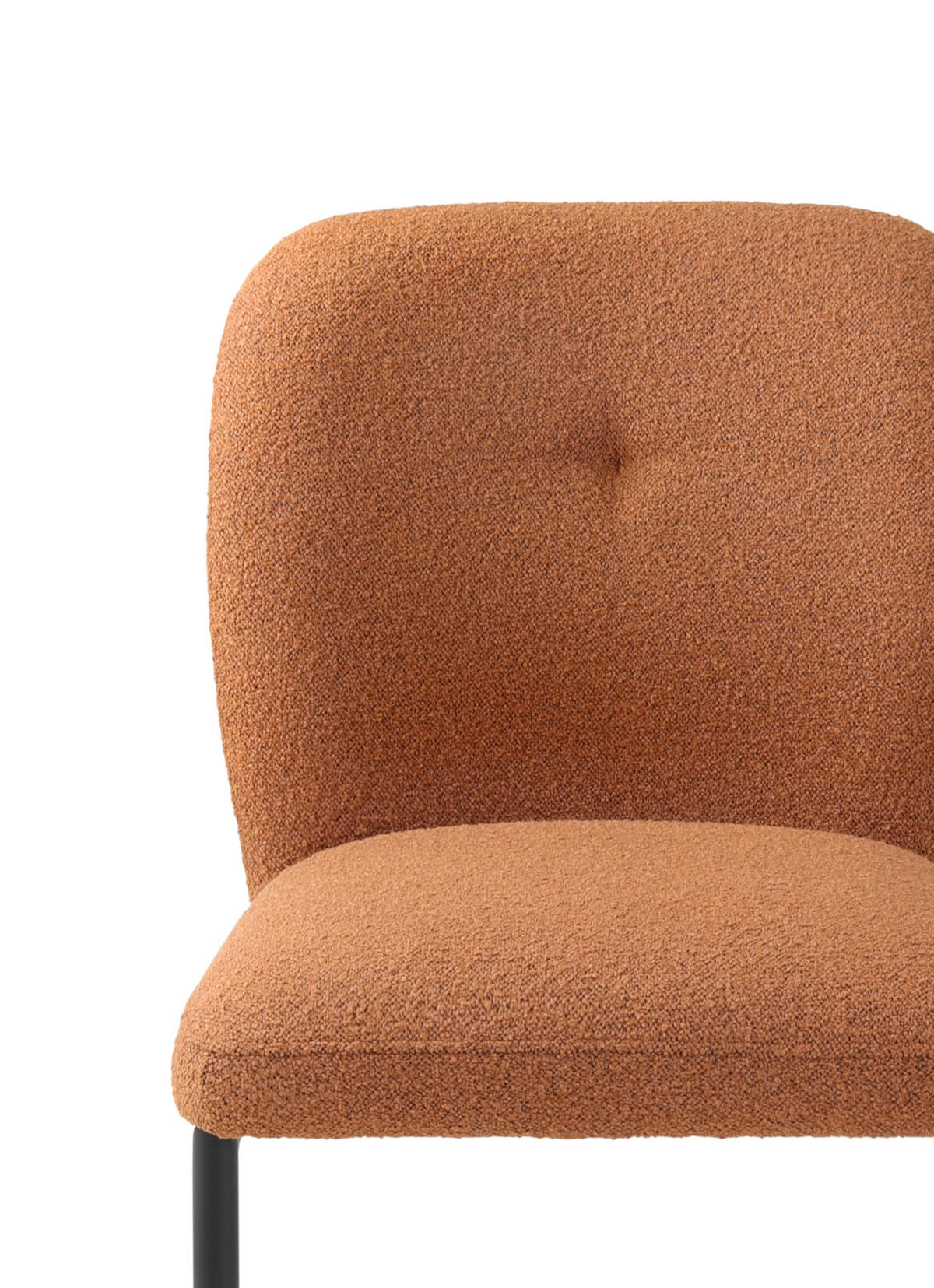 SCHWINGSTUHL  in Stahl Webstoff, Bouclé  - Rostfarben/Schwarz, Basics, Textil/Metall (48/86,5/62,5cm) - Tom Tailor