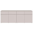 SIDEBOARD  220/80/40 cm 4 Schublade(n)  - Kaschmir/Silberfarben, Design, Holzwerkstoff/Kunststoff (220/80/40cm) - Xora