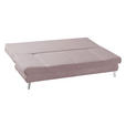 SCHLAFSOFA  in Cord Rosa  - Chromfarben/Rosa, Design, Textil/Metall (200/85/90cm) - Xora