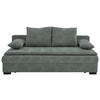 SCHLAFSOFA Webstoff Grau  - Schwarz/Grau, KONVENTIONELL, Kunststoff/Textil (207/94/90cm) - Carryhome