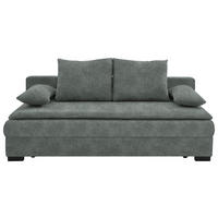 SCHLAFSOFA Webstoff Grau  - Schwarz/Grau, KONVENTIONELL, Kunststoff/Textil (207/94/90cm) - Carryhome