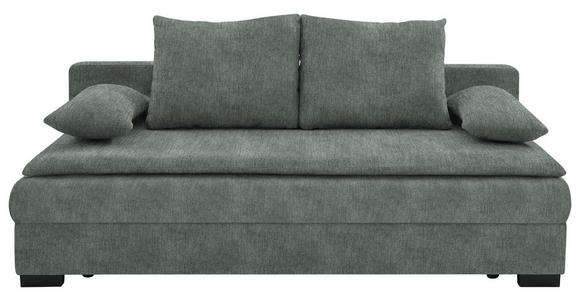 SCHLAFSOFA in Webstoff Grau  - Schwarz/Grau, KONVENTIONELL, Kunststoff/Textil (207/94cm) - Venda