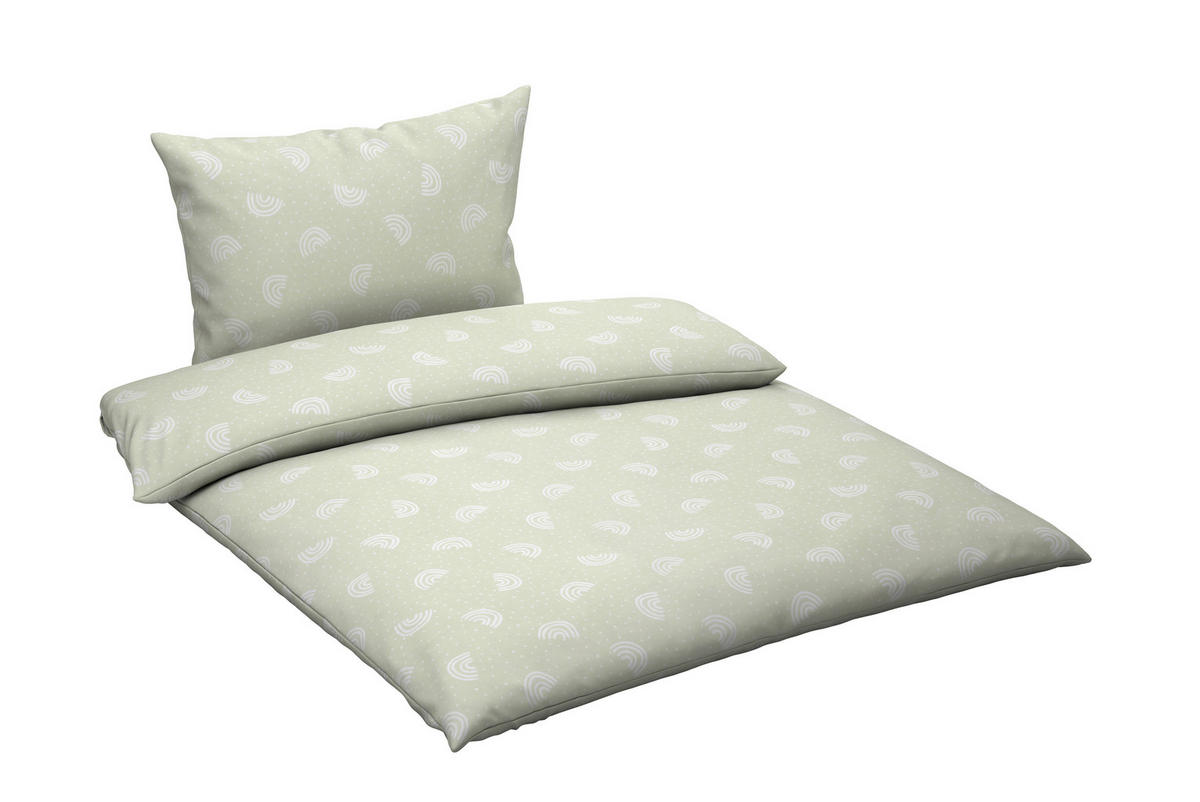 BABYBETTWÄSCHE Webstoff 100/135 cm  - Grün, Basics, Textil (100/135cm) - My Baby Lou