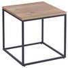 COUCHTISCH 45/45/45 cm quadratisch Naturfarben, Schwarz  - Schwarz/Naturfarben, Design, Holzwerkstoff/Metall (45/45/45cm) - Ti'me