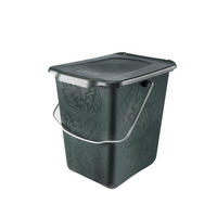 KOMPOSZTÁLÓ VÖDÖR 7 l  - zöld, Konventionell, műanyag (21/25/26cm) - Rotho