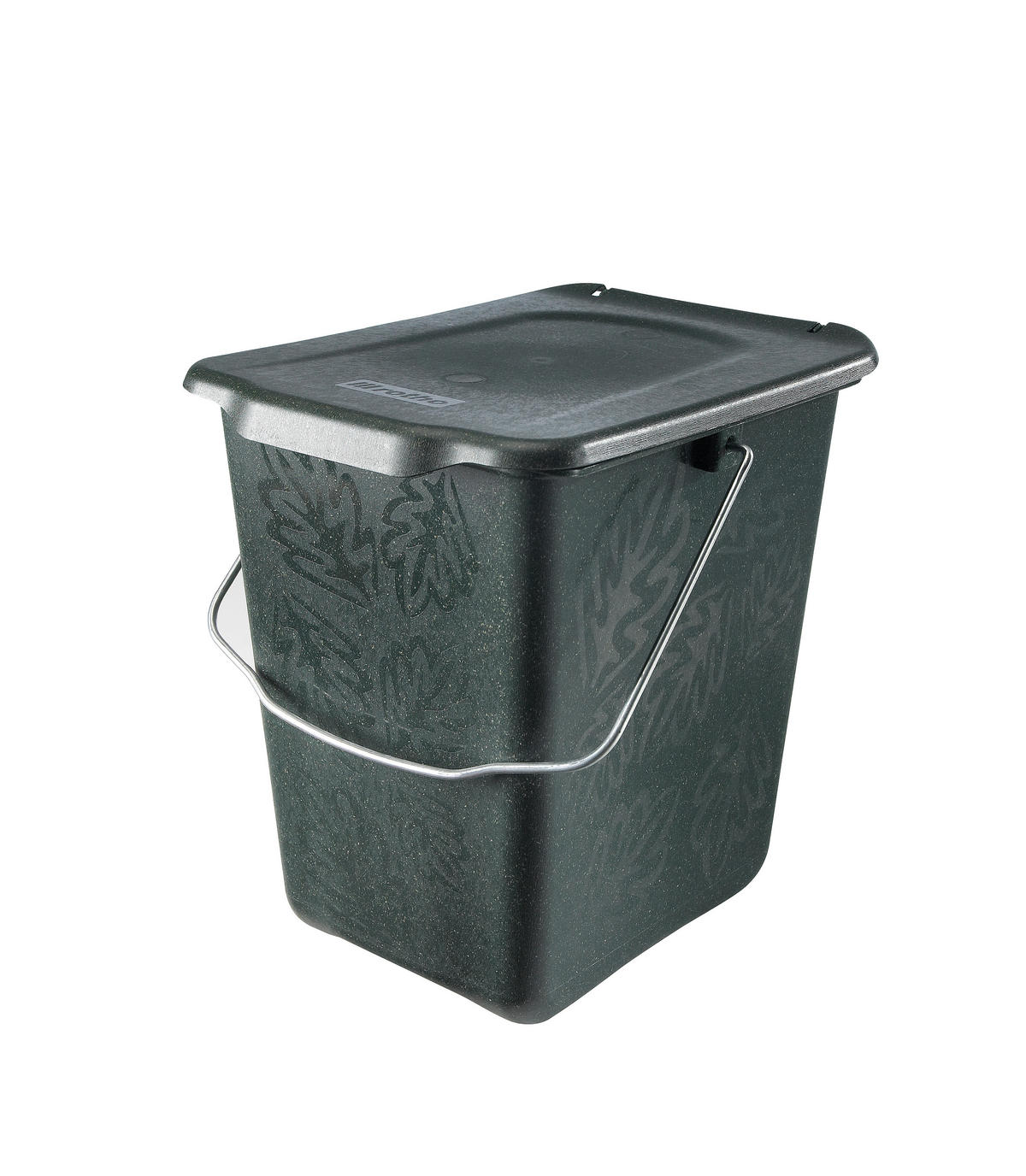 KOMPOSZTÁLÓ VÖDÖR 7 l  - zöld, Konventionell, műanyag (21/25/26cm) - Rotho