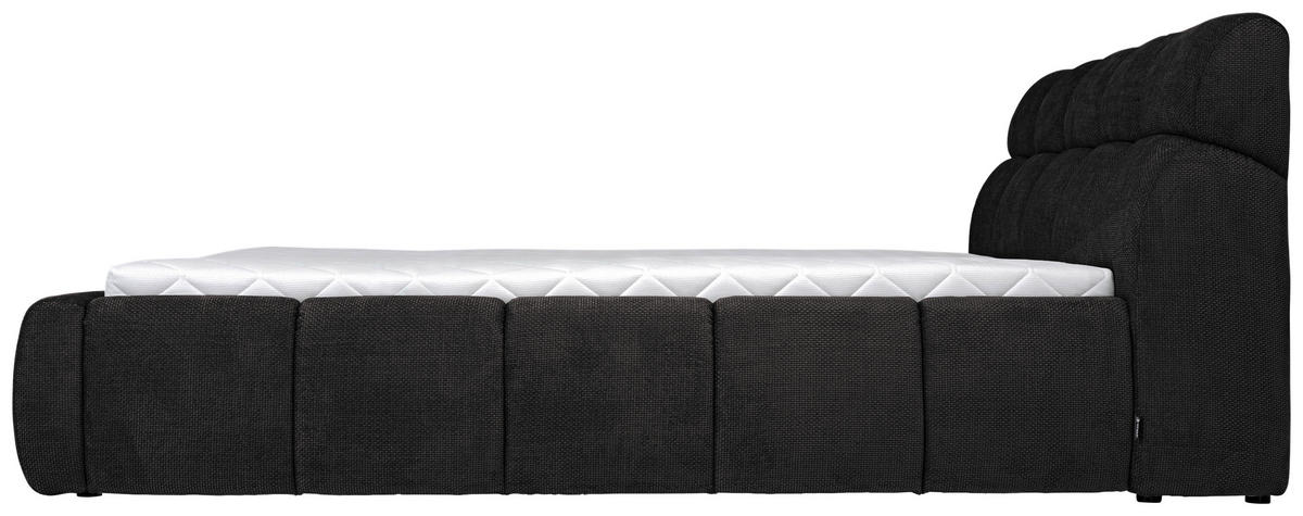 POLSTERBETT 160/200 cm  in Schwarz  - Schwarz, Design, Kunststoff/Textil (160/200cm) - Esposa