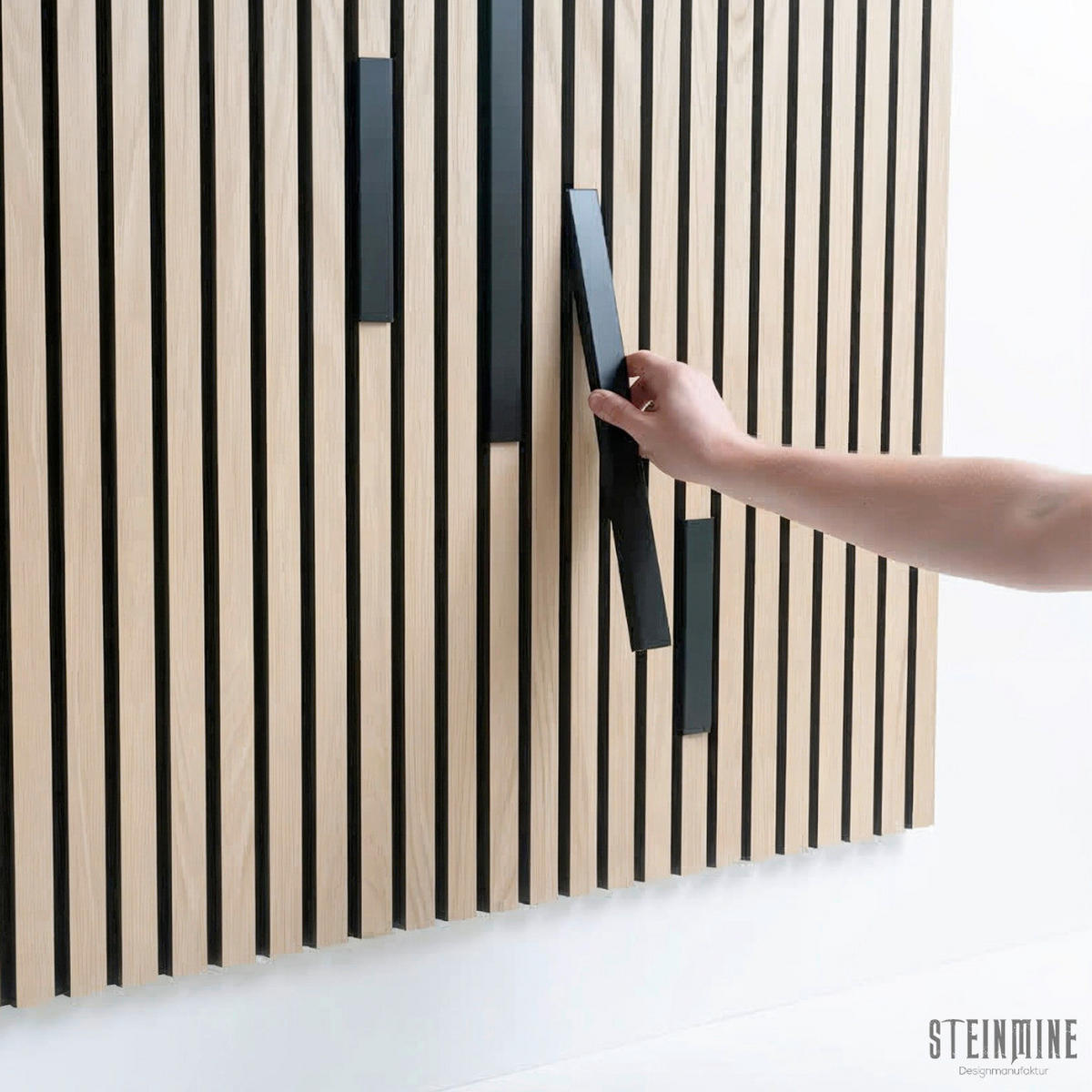 Akustikpaneel-Zubehör  - Schwarz, Basics, Metall (60qm)