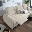 ECKSOFA in Flachgewebe Beige  - Beige/Schwarz, LIFESTYLE, Textil/Metall (310/180cm) - Valnatura