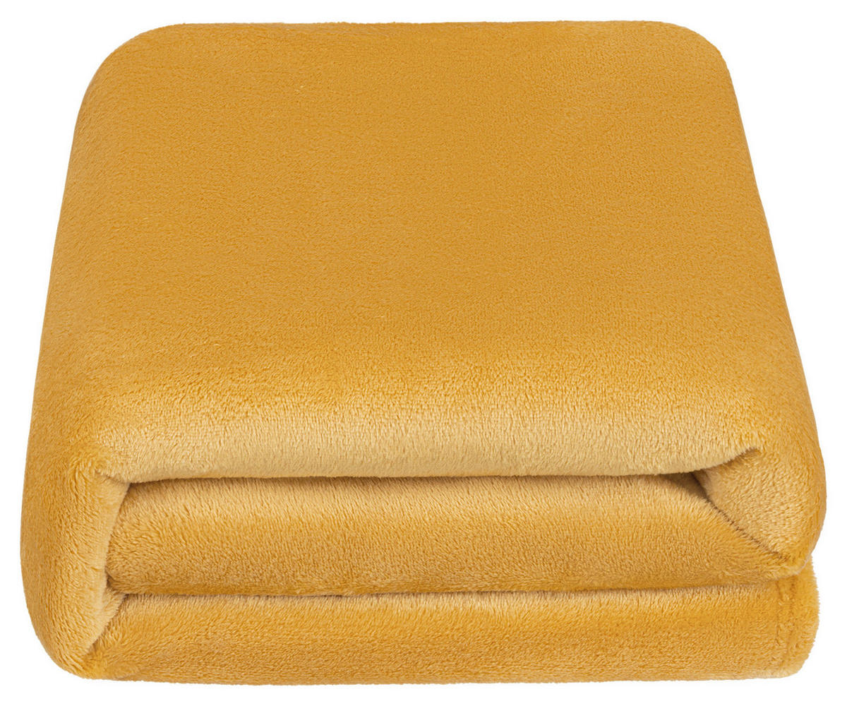 DEKA, 140/190 cm - žlutá, Basics, textil (140/190cm) - Novel