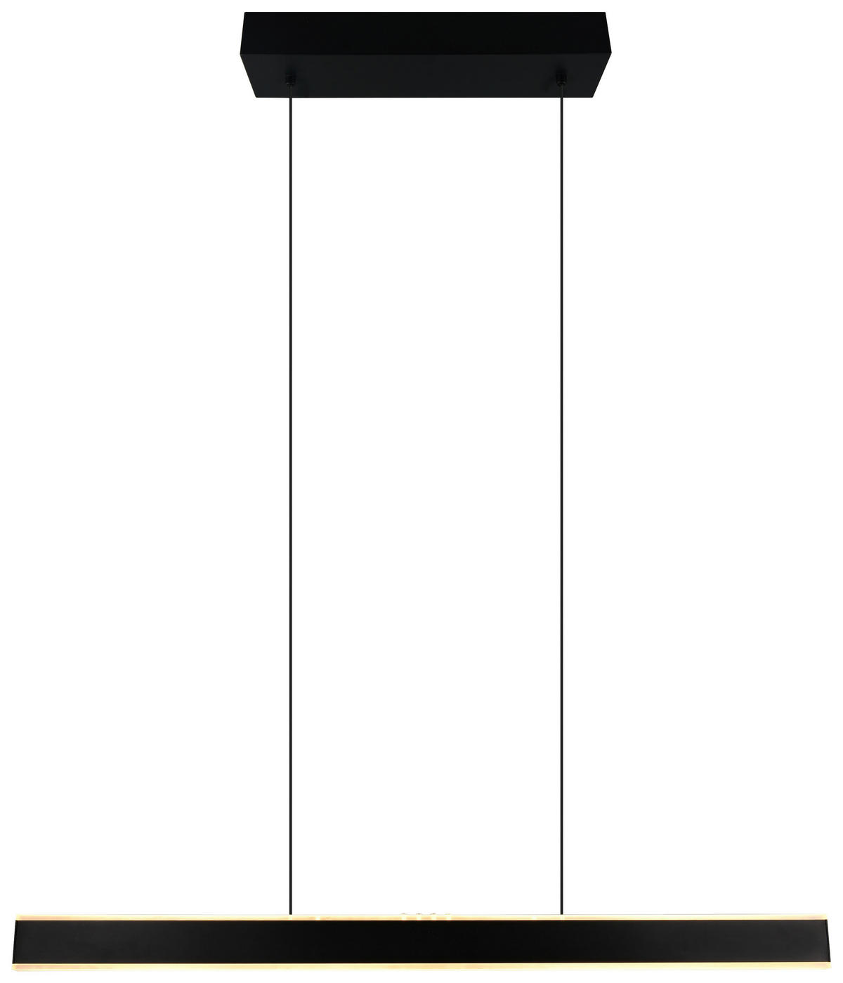 LED-HÄNGELEUCHTE Croom 120/10/60-180 cm   - Schwarz/Weiß, Design, Kunststoff/Metall (120/10/60-180cm) - Trio Leuchten