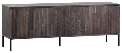 LOWBOARD  in 150/56/44 cm  - Dunkelbraun/Schwarz, Design, Holz/Holzwerkstoff (150/56/44cm) - Ambia Home