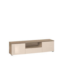 NISKA KOMODA   165/42/40 cm   bež, sonoma hrast   - sonoma hrast/siva, Moderno, pločasti materijal/plastika (165/42/40cm)