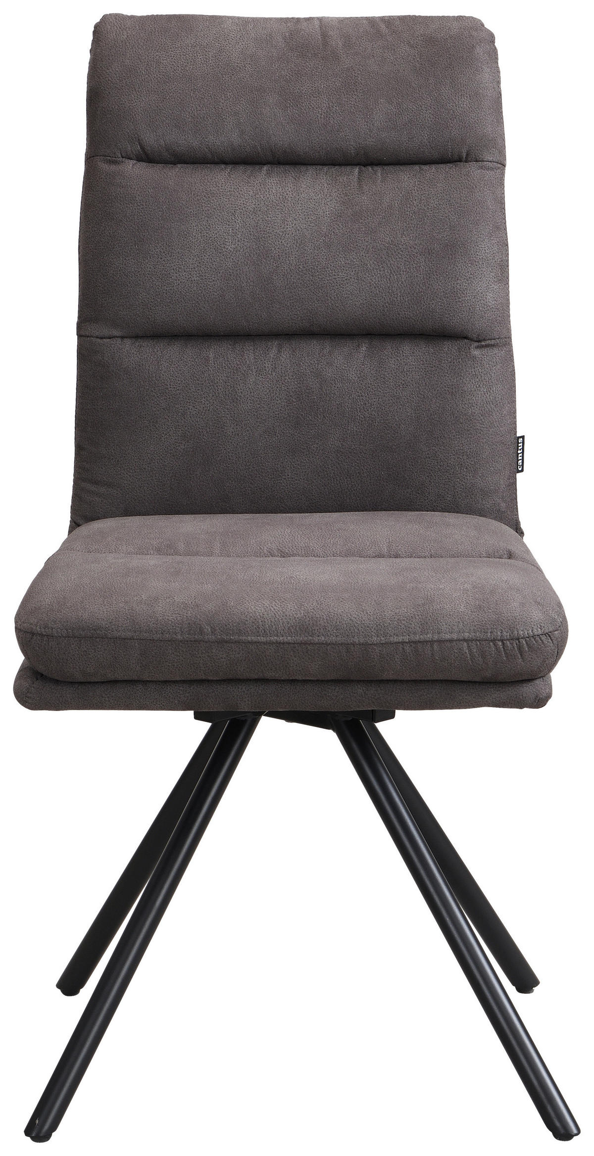 STUHL - Schwarz/Grau, Design, Textil/Metall (46/92,5/65cm) - Cantus