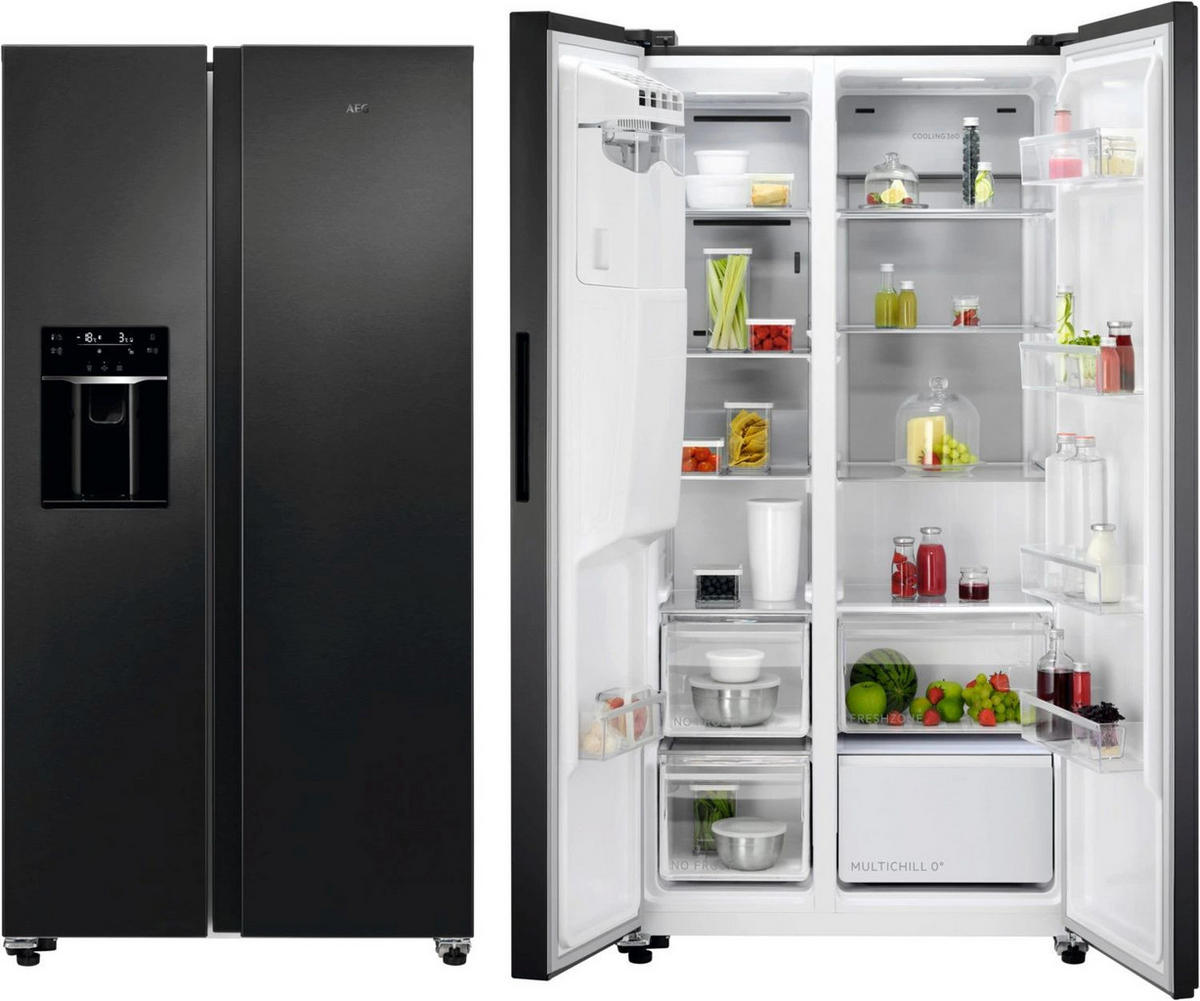 SIDE-BY-SIDE 91/177/73 cm ORX9V351DB  - Schwarz, Basics, Metall (91/177/73cm) - AEG