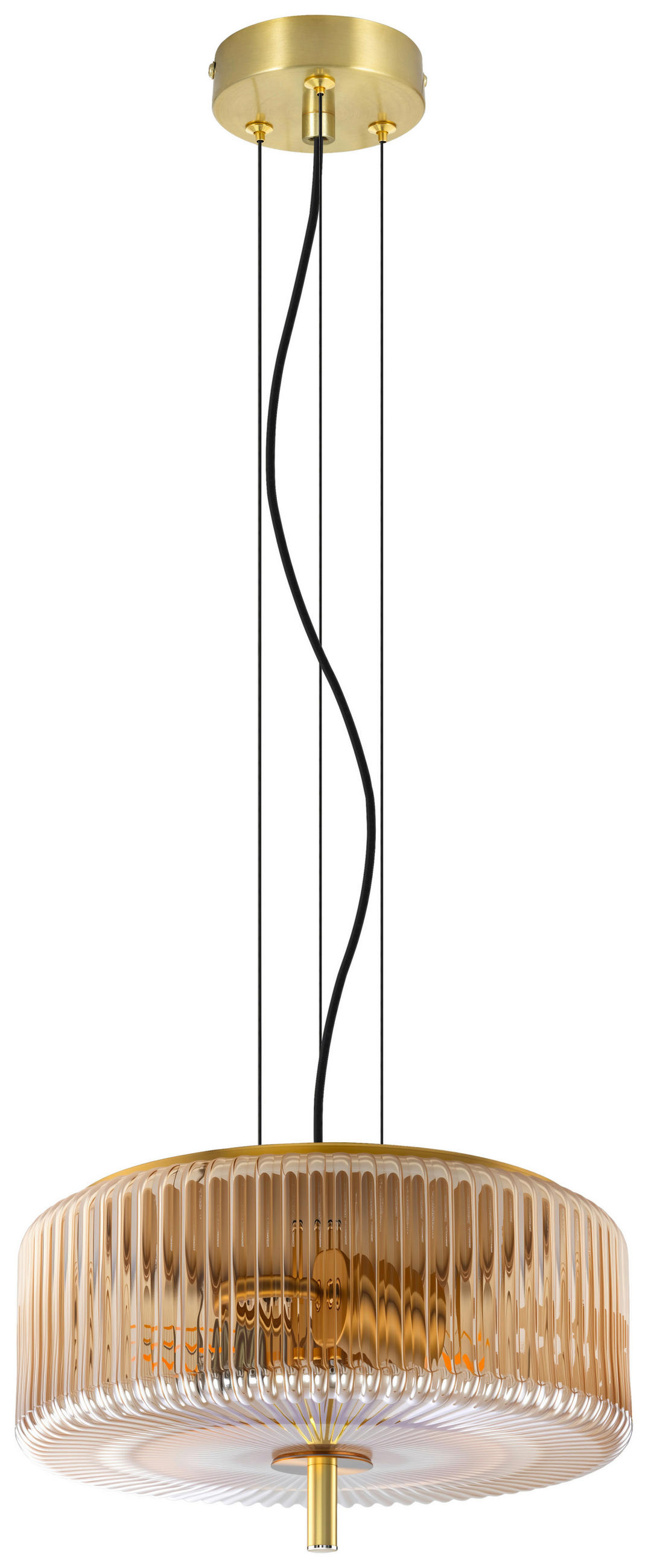 HÄNGELEUCHTE 30/120 cm  - Bernsteinfarben, Trend, Glas/Metall (30/120cm) - Collet's Monde