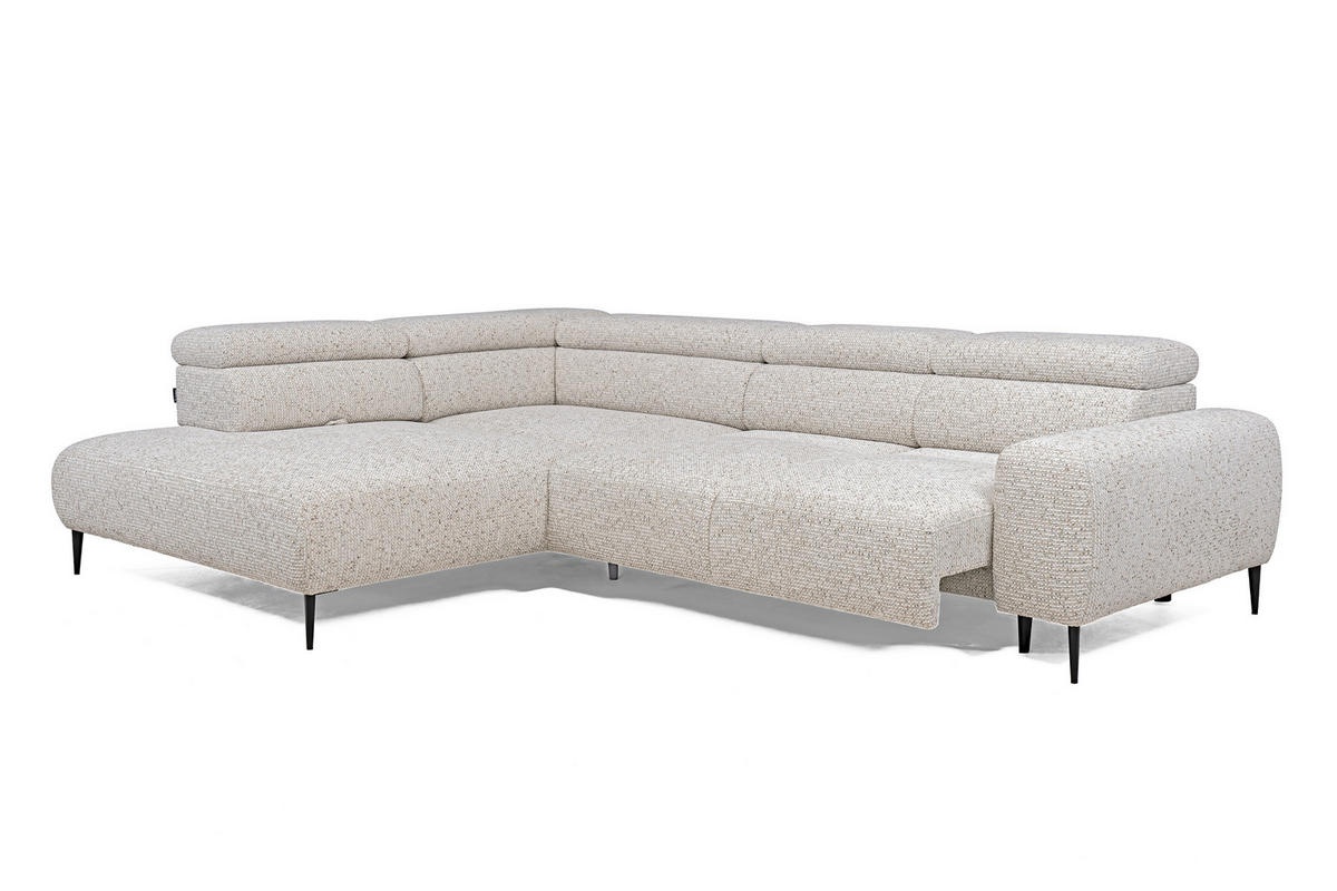 SOFFA i textil ecru  - svart/ecru, Design, metall/textil (304/77/108cm) - Stylife
