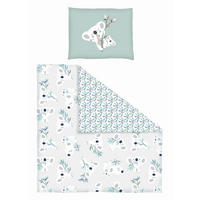 POSTELJINA ZA BEBE   28/3/38 cm    - siva/zelena, Basics, tekstil (28/3/38cm) - Patinio