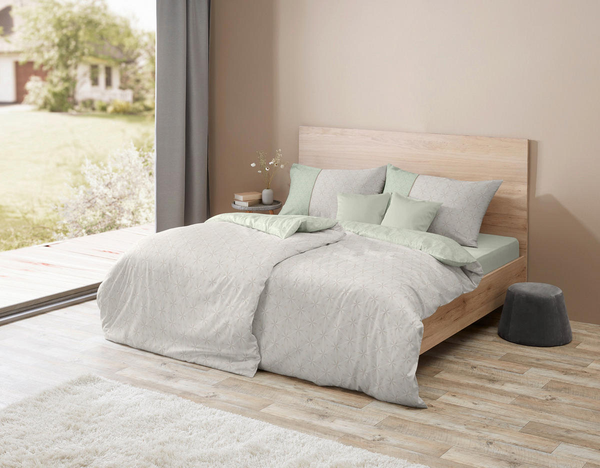 BETTWÄSCHE Jacquard 200/200 cm  - Sandfarben, Basics, Textil (200/200cm) - Fleuresse