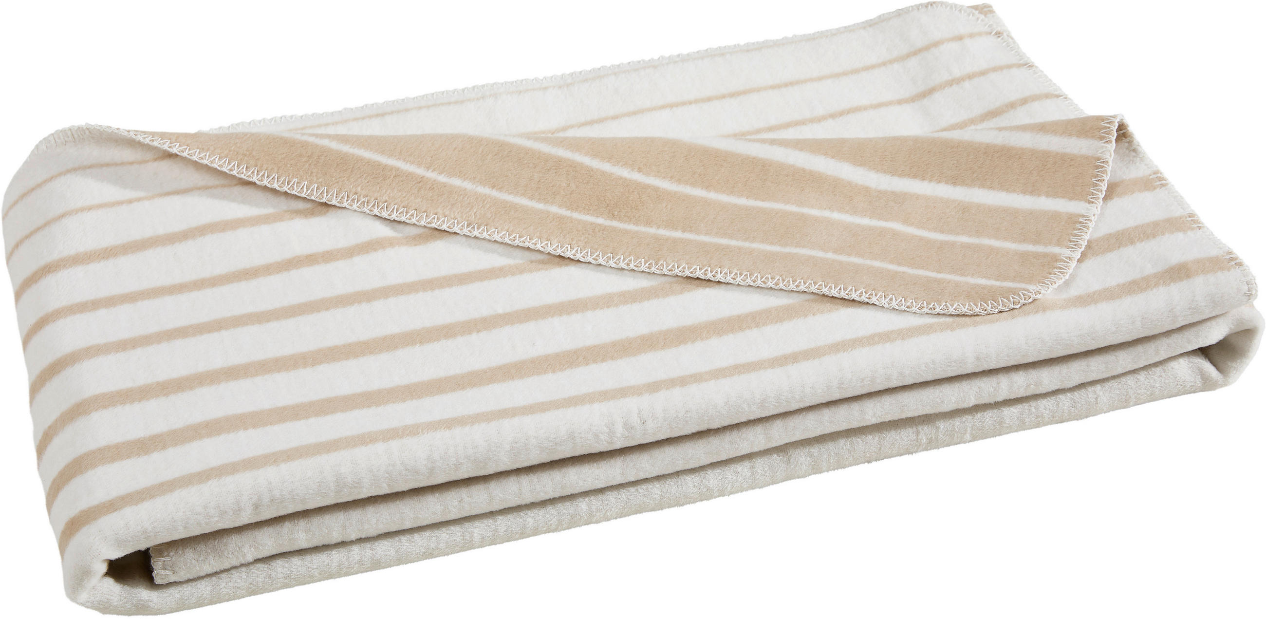 DOMÁCA DEKA, bavlna, 150/200 cm - piesková/krémová, Design, textil (150/200cm) - Dieter Knoll
