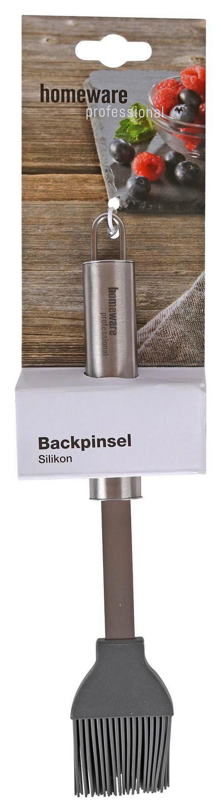 BAKPENSEL - silver/svart, Basics, metall/plast (24cm) - Homeware Profession.