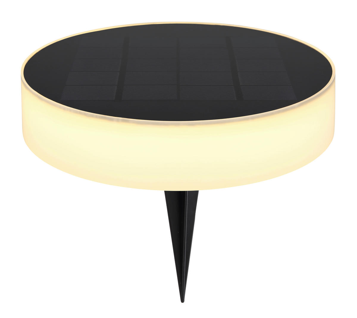 SOLARLEUCHTE  - Opal/Schwarz, Design, Kunststoff (15,3/15,3/56,1cm) - Globo