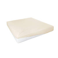TOPPER-SPANNLEINTUCH 100/200 cm Jersey  - Ecru, Basics, Textil (100/200cm)