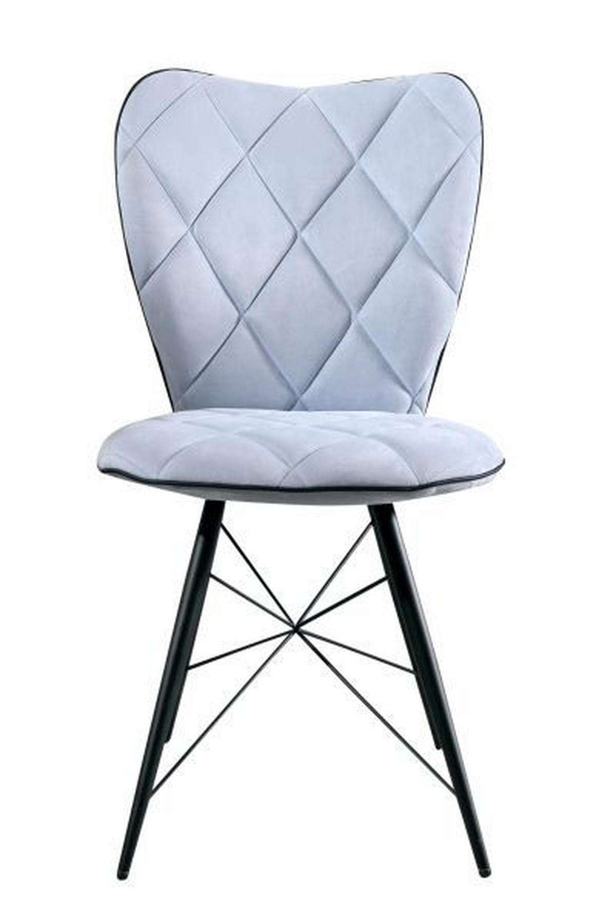 STOLICA  plava  metal, tekstil      - plava/crna, Design, metal/tekstil (49/90/61cm) - Hom`in